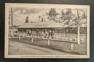 Mint Vintage US Military Police Headquarters Camp Humphreys VA Postcard RPPC