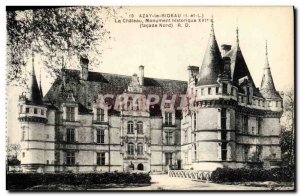 Old Postcard Azay le Rideau Chateau