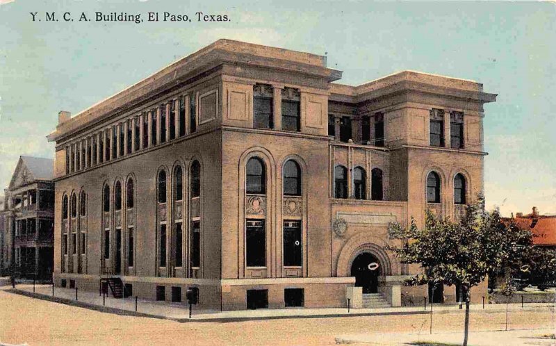 YMCA Building El Paso Texas 1914 postcard