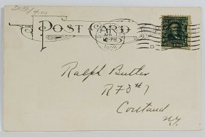 Cortland NY State Normal School 1908 udb Postcard S4