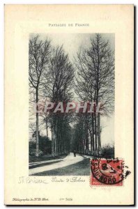 Postcard Old St Brieuc Study of & # 39arbres