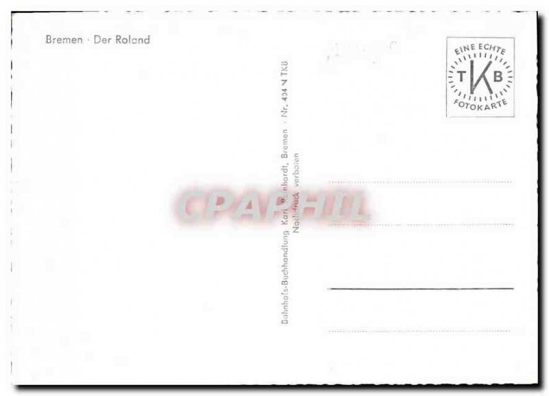 Modern Postcard Bremen Der Roland