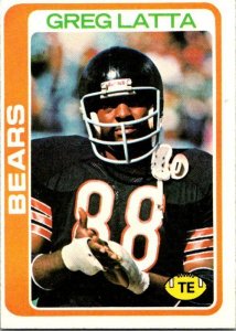 1978 Topps Football Card Greg Latta Chicaco Bears sk7031