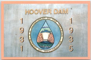 Postcard - Hoover Dam Sign - Nevada