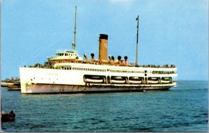 Vtg 1950s SS Catalina Passenger Steamer Santa Catalina California CA Postcard