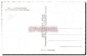 Avranches - La Cathedrale Notre Dame - Old Postcard