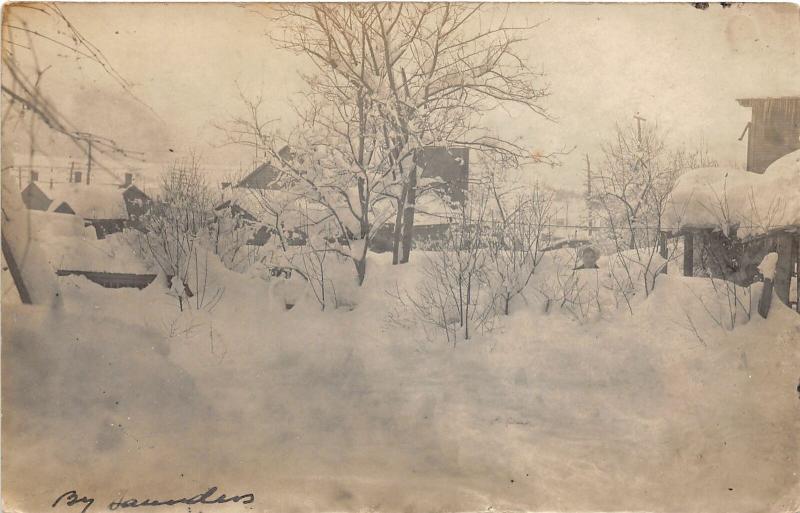 F19/ Altoona Pennsylvania RPPC Postcard 1917 Edna Saunders Blizzard