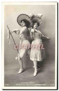 Old Postcard Fancy Dance Dance at The Cake Walk The New Circus Pere Sisters