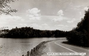 Canada Route 50 Lake Massawippi Ayer's Cliff Quebec RPPC 08.78