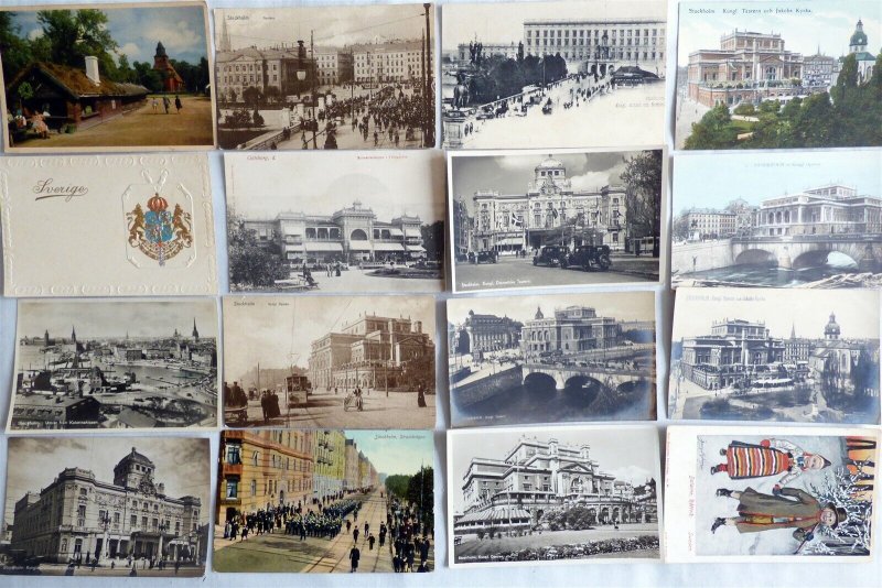 BU146 - Sweden - 110 Topographical postcards 