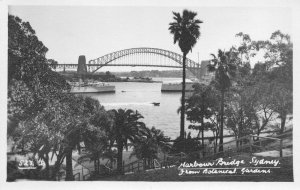 RPPC Harbour Bridge SYDNEY From Botanical Gardens, Australia NSW Vintage Photo