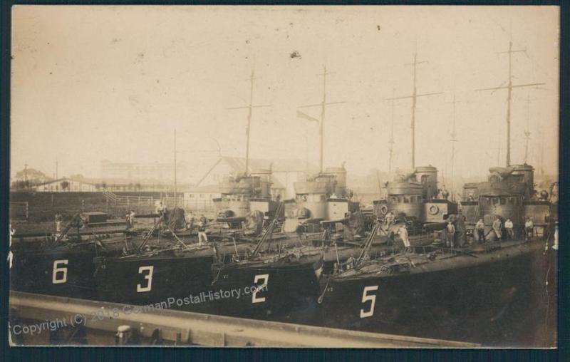 Germany WWI Navy Ship TBoot Torpedoboat Fleet   RPPC 53001