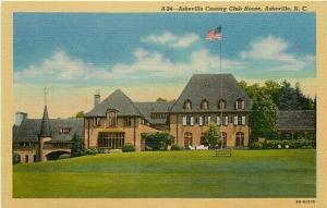 NC, Asheville, North Carolina, Country Club, Curteich 6B-H1310