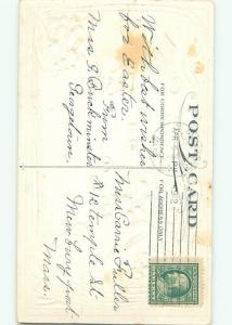 Divided-Back EASTER CHICK SCENE Cute Postcard AA0903