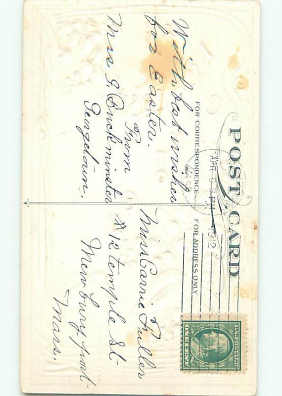 Divided-Back EASTER CHICK SCENE Cute Postcard AA0903