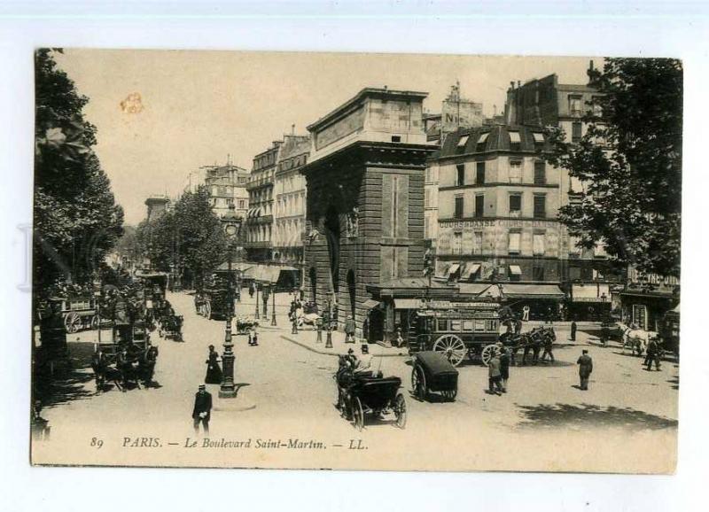 247771 FRANCE PARIS Boulevard Saint-Martin carriage Vintage PC