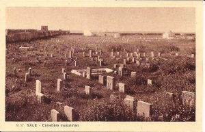 Sale Morocco, Muslim Cemetery, Islam, Graves, ca. 1920