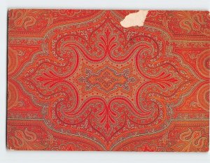 Postcard Paisley All-Over Pattern Plaid (Central Medallion), Paisley, Scotland