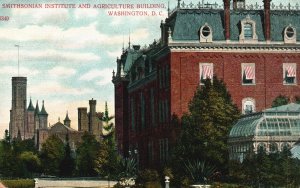 Vintage Postcard 1909 Smithsonian Institute & Agriculture Building Washington DC