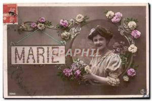 Old Postcard Marie Surname