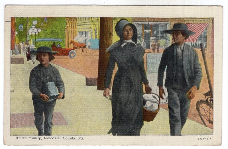 Lancaster County, Pa., Amish Family