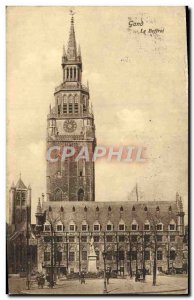 Old Postcard Ghent The Belfry