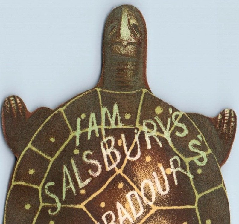 1874 Die-Cut Salsbury's Troubadour's Turtle Fab! #6H