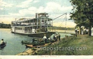 Rock River Ferry Boats, Ferries, Steamboat, Ship Rockford, Illinois, USA 1908...