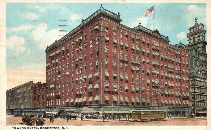 Vintage Postcard 1919 Powers Hotel Rochester New York NY Walker's Post Card Pub.