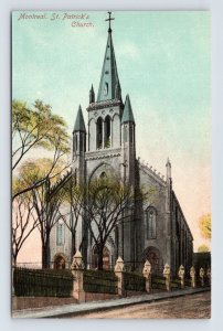 St Patrick's Church Montreal Quebec Canada UNP DB Postcard I16