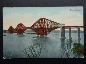 Scotland FORTH BRIDGE Edinburgh c1910 Postcard by Valentine 11857