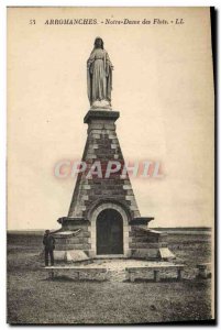 Old Postcard Arromanches Our lady of the waves