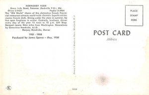 Normandy Farm Potomac, Maryland MD Postcards