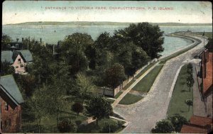 Charlottetown Prince Edward Island PEI Victoria Park c1910 Vintage Postcard