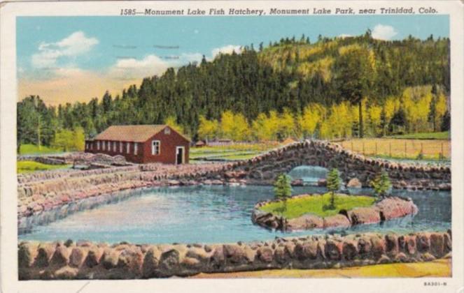 Colorado Trinidad Monument Lake Fish Hatchery Monument Lake Park 1946