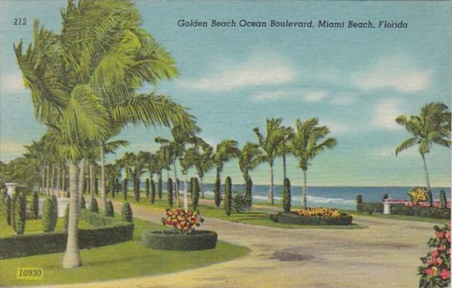 Florida Miami Beach Golden Beach Ocean Boulevard