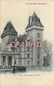 Old Postcard The Illustrated Pau Pyrenees Chateau Right wing