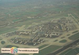 Heathrow The Worlds Local Airport Stunning Aerial Postcard