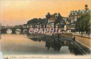 Old Postcard Laval Le Chateau and the Palace of Justice