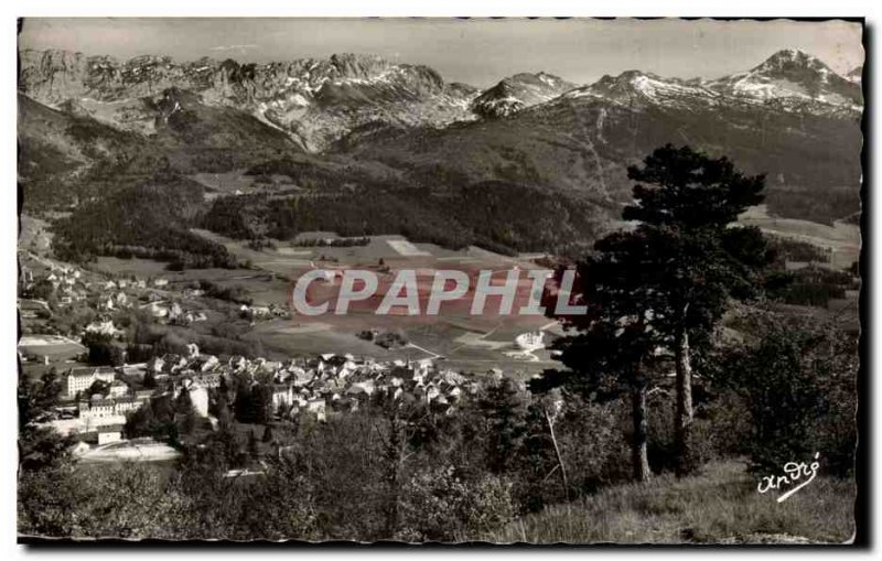 Old Postcard Villard de Lans General view right Flycatcher