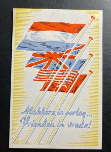 Mint Netherland picture Postcard United For Peace Liberation