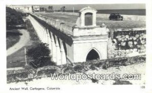 Cartagena Ancient Wall Cartagena Columbia Postcard