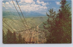 View From Snow King Mountain, Jackson, Wyoming, Vintage Chrome Postcard