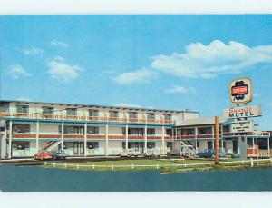 Unused Pre-1980 OLD CARS & SUNRISE MOTEL York Beach Maine ME u1437