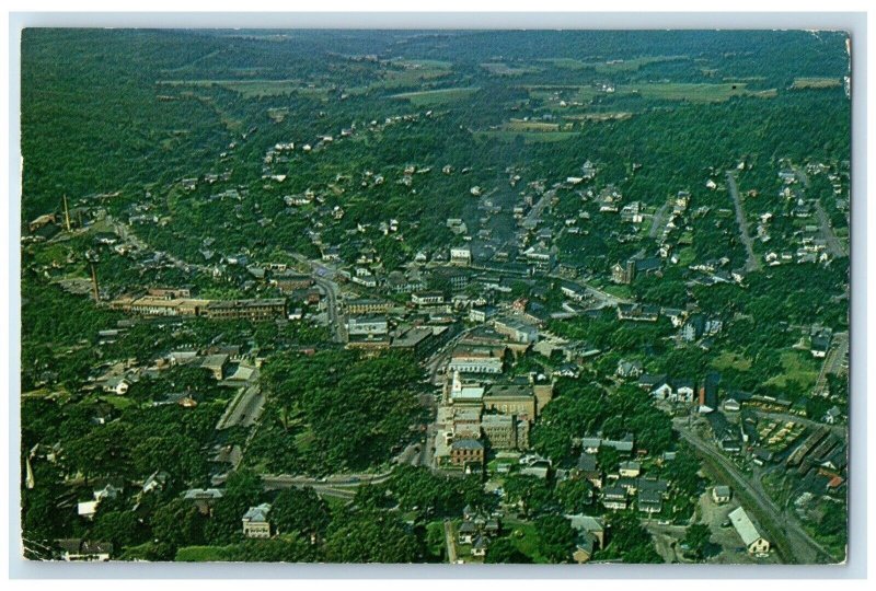 1972 Aerial View Of Lebanon New Hampshire Main Shopping De Land FL Postcard