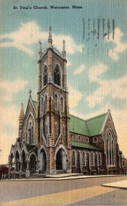 Massachusetts Worcester St Paul's Church 1948