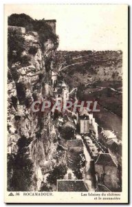 Rocamadour - The Cliffs of Castle - The Monastery Old Postcard