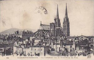 France Clermont Ferrand La Cathedrale vue de Notre Dame du Port 1923