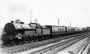 UK 1930s Railway Locomotive #263 RPPC real photo Postcard 21-14288