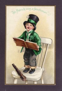 Antique St Pats St Patrick was a Gentleman postcard Ellen Clapsaddle 1910s